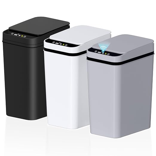 jinligogo 3Pack Bathroom Small Trash Can by SecureSpacesCleanerPlaces