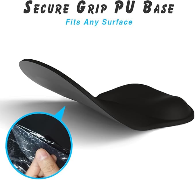 ErgoComfort Gel Wrist Rest Mouse Pad-Ergonomic Office Mousepad with Wrist Support-Non-Slip, Design Desk Accessories Mat for Home&Game Decor (06Blush Gradient)