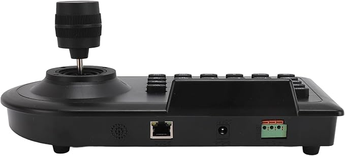 Yunseity PTZ Camera Joystick Controller, Dome IP PoE Camera Controller Keyboard with 3D Joystick, RS485 232, for PELCO D, for PELCO P, for Controlling 32 NVR DVRs 256 Ball Cameras (US Plug)