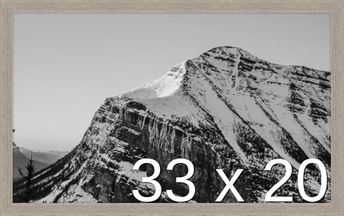 Frame It Easy 33 x 20 Rustic Gray Wood Frame (Derby)