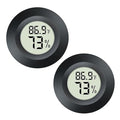 JEDEW 2 Pack Hygrometer Thermometer Digital Humidity Meter Indoor/Outdoor by JEDEW