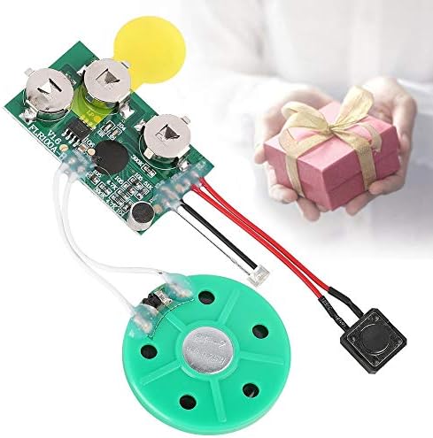 fosa DIY Greeting Card Chip, 60 Seconds Music Sound Audio Voice Recording Module Device Chip Recordable Sound Chip for Christmas Cards, Creative Gift Boxes, Jewelry Boxes, Crafts, Children's Toys