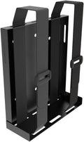 JINGCHENGMEI Universal Wall and VESA Mount -Adjustable Mount with Straps for Small Computers, UPS, Modems, Cable Boxes or Other Electronic Devices, Metal, Black