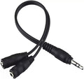 ienza Headphone Splitter for 2 Headphones/Aux Splitter 1 in 2 Out / 1 Audio Jack to 2 Speakers or Headphones (3.5mm TRS Male to 2 3.5mm TRS Female)