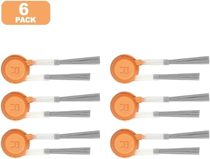 Replacement Side Brush Set for Narwal for Freo X10 Pro/YJCC027 Robot Vacuum 6-Pack Nylon Plastic Accessories for Corner and Edge Cleaning