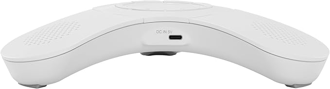 Skywin Bluetooth Conference Speaker with Microphone, Portable Wireless Speaker for Office Desk, Computer, and Laptop, Bluetooth Microphone for Conference Room, and PC, Smart Speakerphone (White)