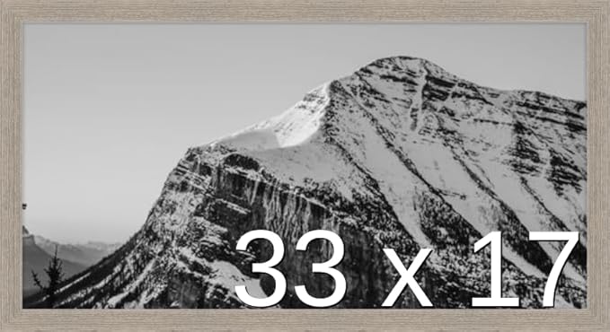 Frame It Easy 33 x 17 Rustic Gray Wood Frame (Derby)