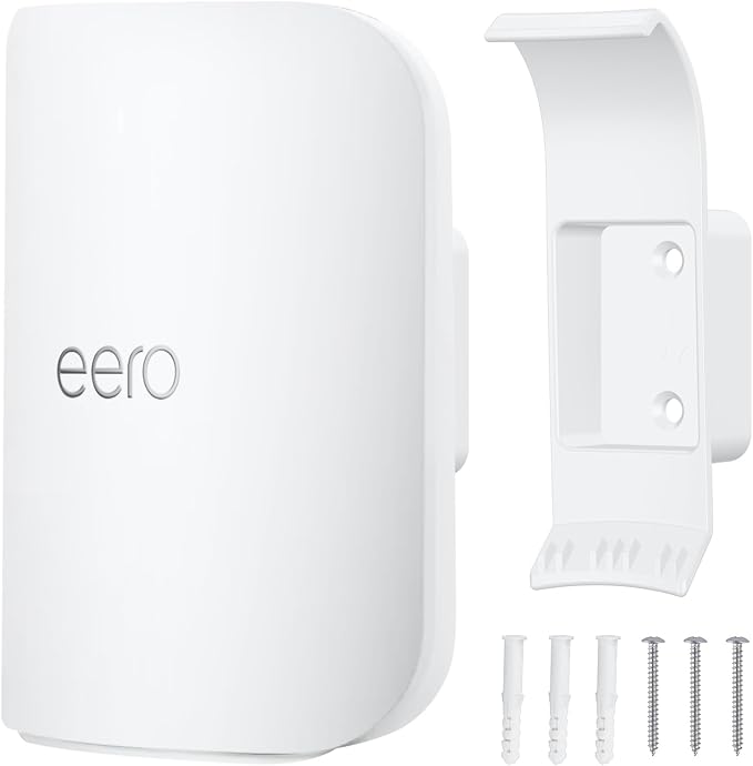Wall Mount Bracket for eero Pro 7, Router Bracket Holder, No Messy Wires by HOGEE