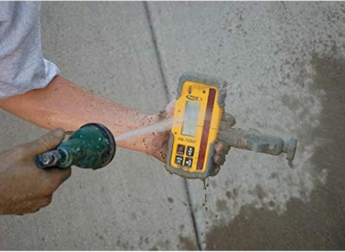 Spectra Precision HL700 Laserometer with Rod Clamp for Rotary Laser Levels, Digital Readout Receiver for Construction Grade Checking, Elevation Control and Survey Layout Applications