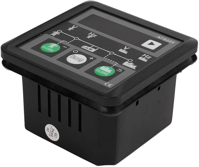 Fafeicy IP54 ATS220 AC30‑300V Mains Genset Power Controller Automatic Switch Module with LED Display, Voltage Frequency Simulation Control