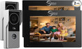 ANJIELO SMART Wired Video Intercom System, Video Doorbell Door Phone System,WiFi 1080P HD Monitor, Night Vision,Dual-Way Intercom for Villa House Office Apartment (2 Bell +2 Monitor)