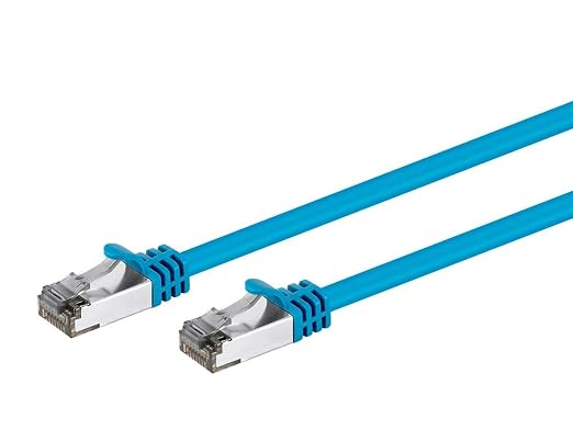 Monoprice Cat8 25ft Blue Patch Cable Double Shielded 26AWG 2GHz 40G Pure Bare - Image 2