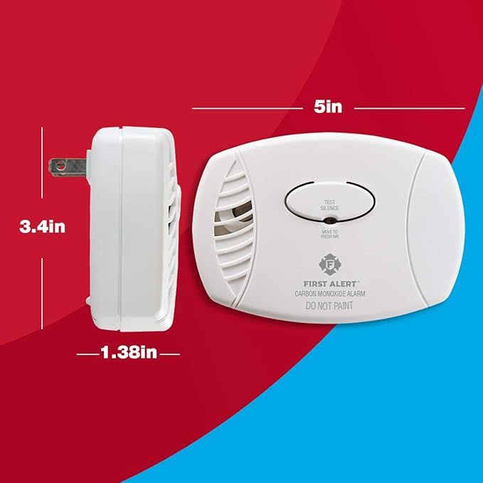 First Alert Carbon Monoxide Detector, Plug-In Alarm - Image 6