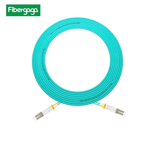 Fibergaga 100M(328ft) OM3 LC to LC Fiber Patch Cable,10GB/40GB Multimode Duplex 50/125µm 2.0mm Fiber Optic Jumper Cords Length Option: 0.5M(1.6ft)-100M(328ft)