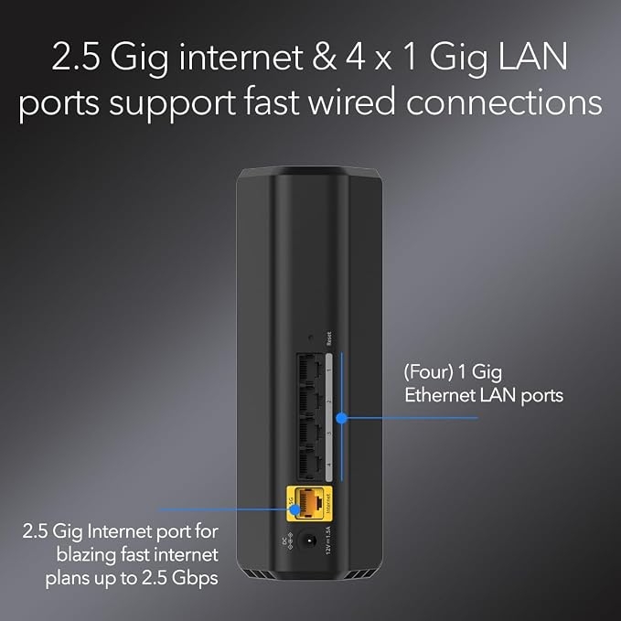 NETGEAR Nighthawk Dual-Band WiFi 7 Router – Router Only, BE3600 Wireless Speed - Image 5