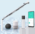 TIPIACE Rechargeable Motorized Curtain tracks to Remote Control Ceiling Mount Electric Retractable Curtain Rail Compatible with Alexa Google Home via Hub (L 94-177 inch OR 240cm - 450cm)
