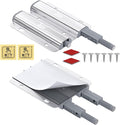 Jiayi Metal Cabinet Door Catches Heavy Duty 2 Pack Double Cabinet Push to Open Door Latch Touch Latches Kitchen Door Push Release Latch for Drawer Closure Push Catch Press Out Cabinet Hardware