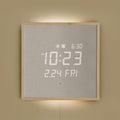 mooas Wooden Frame LED Silent Wall Clock by mooas