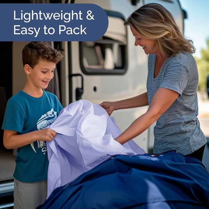RV Short Queen Sheet Set 60 X 75 - 4 Piece RV Short Queen Bed Sheets - Soft, Breathable & Cooling - Designed for Bunks, Trailers & Campers - Fits 8” to 12" Mattress - Hotel Luxury Bedding - Lavender