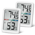 Digital Thermometer Hygrometer, Large LCD Screen Room Thermometer Temperature by Thlevel