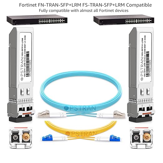 OPSTRAN 10GBASE-LRM SFP+ Optical Transceiver Module Compatible with Fortinet FS-TRAN-SFP+LRM FN-TRAN-SFP+LRM 10G SFP+ 1310nm 220m DDM Duplex LC MMF