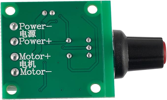 BOJACK Low Voltage DC Motor Speed Controller PWM 1.8v 3v 5v 6v 12v 2A 30W Adjustable Driver Switch 1803BK 1803B (Pack of 2 Pcs)
