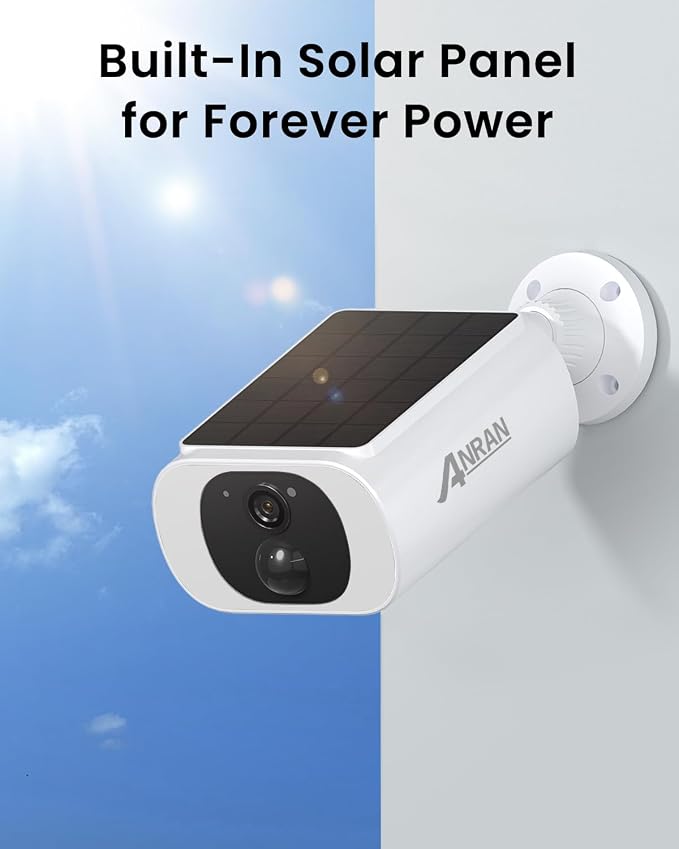 ANRAN 2K Cameras for Home Security Outside, Solar Security Cameras Wireless - Image 2