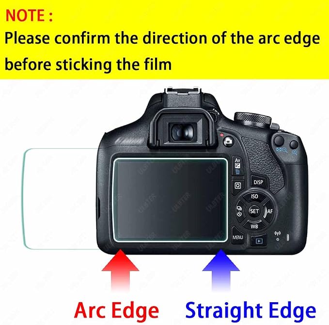ULBTER Screen Protector for Canon EOS Rebel T7 T6 T5 2000D Camera & Hot Shoe - Image 2