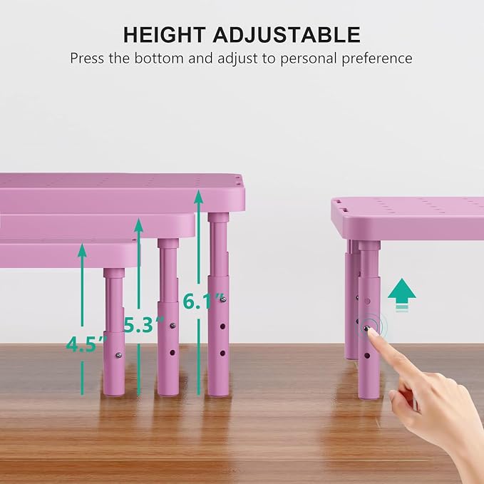 WALI Computer Monitor Stand for Desk, Adjustable Laptop Riser, Desk Monitor - Image 4