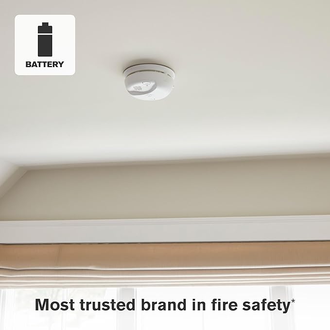 First Alert SMICO100 Battery-Operated Combination Smoke & Carbon Monoxide Alarm -Pack 6