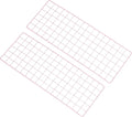 PATIKIL 31.5"x12" Wire Grid Panel, 2 Pack Board Photo Pictures Memo Display Grid Panels Hanging Organizer Wall Decorative Panel for Home Office Wedding, Pink