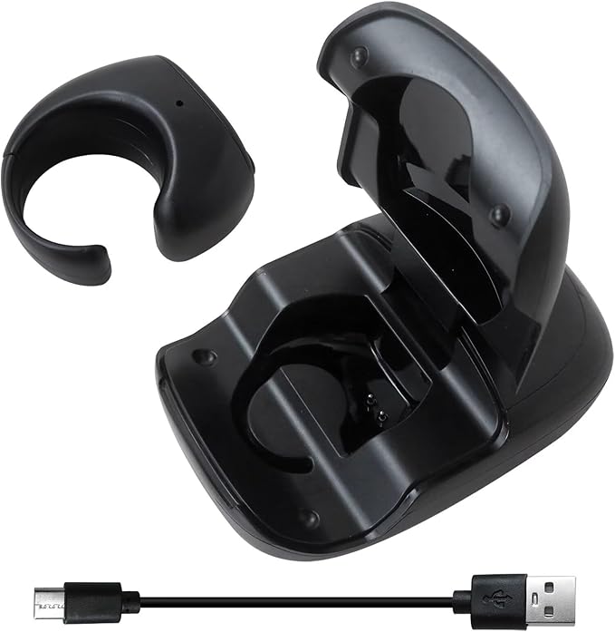 HEKUTU Social Media Scrolling Ring Remote - Hands-Free Controller for T-ikT-ok Yout-ube IG - Black