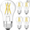 Sunco A15 Light Bulb LED, Edison Style Bulb, Dimmable Vintage Filament Lighting, 800 LM, 7W (60W Equivalent), 3000K Warm White, E26 Medium Base, Wet Rated UL 4 Pack
