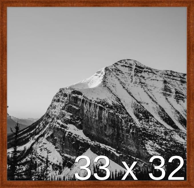 Frame It Easy 33 x 32 Russet Wood Frame (Derby)