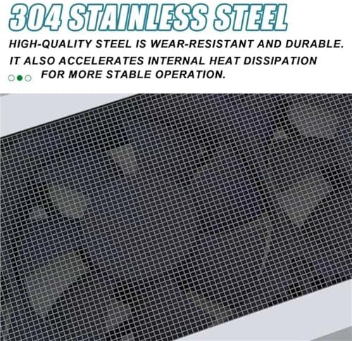 Adjustable Door & Window Exhaust Fan with Filter, 52-140cm, 85m³/h Airflow, 2800 RPM, Punch-Free Installation for Home, Kitchen, Bedroom & Office Use