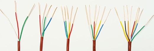EASTWIRE 18/3 100ft Thermostat Wire, Solid Copper Wire, 18 Gauge Conductor, ETL Listed CL2 Power Limited Circuit Cable for Indoor/Outdoor Low Voltage Applications Use,Brown