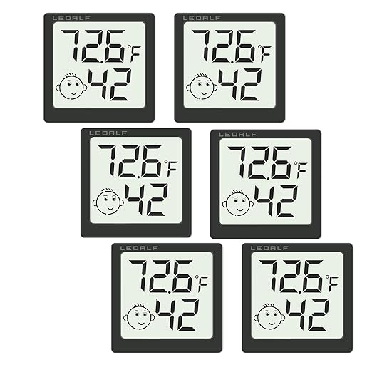 Mini Humidity Meter Hygrometer 6 Pack Room Thermometer Indoor Digital by Unknown