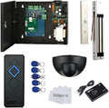 MENGQI-CONTROL 1 Door Access Control Systems with 600lbs Magnetic Lock Waterproof Reader 110V Power Box Exit Motion Sensor Complete Kit