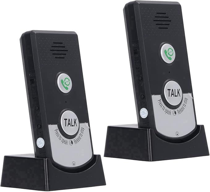 Brrnoo 2 Way Voice Intercom Home Intercom System Wireless Super Long Range Intercomunicador Intercom Doorbell System Unit for Home Hospital Office