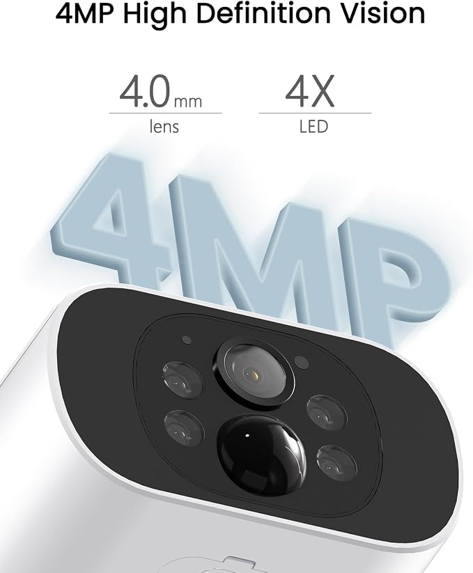 ARCCTV Solar Security Cameras Wireless Outdoor, 4 Cam-Kit, 4MP Solar Security - Image 3