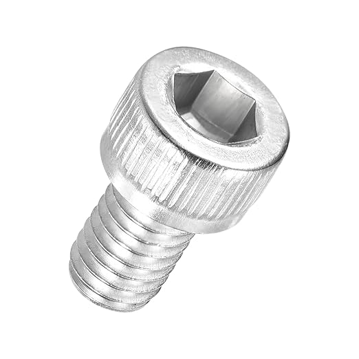 Kozelo 40pcs Socket Head Cap Screws - [M6-1 x 10mm] 304 Stainless Steel Allen Socket Drive for Electrical Motor 3D Printing Fan Engine Replacement Use, Silver