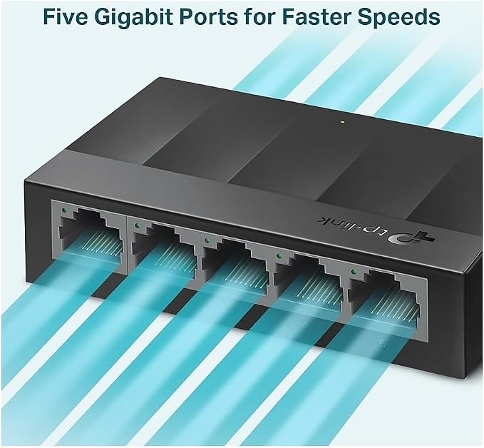 TP-Link Litewave 5 Port Gigabit Ethernet Switch | Desktop Ethernet Splitter | - Image 3