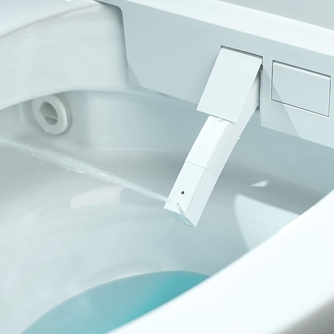 WOODBRIDGE Smart Toilet with Auto Open/Close,1000g MaP Flush Score,Foam Shield,Foot Sensor, Movement Drying,Auto Flush,ADA Height,Blackout Flush,Heated Seat,One Piece Toilet with Tank Built in