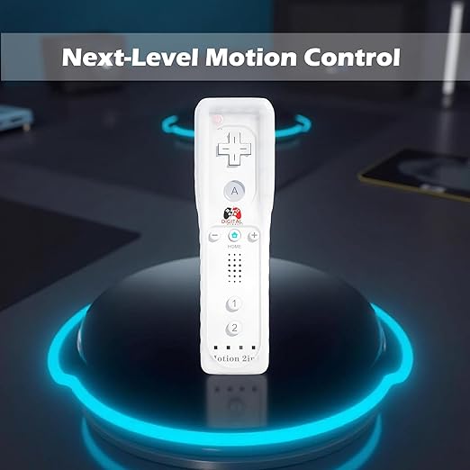 Digital Dynasty 2 Pack Motion Plus Wii Controller with Nunchuks - Wii Remote with Nunchuks Compatible with Nintendo Wii & Wii U (White)