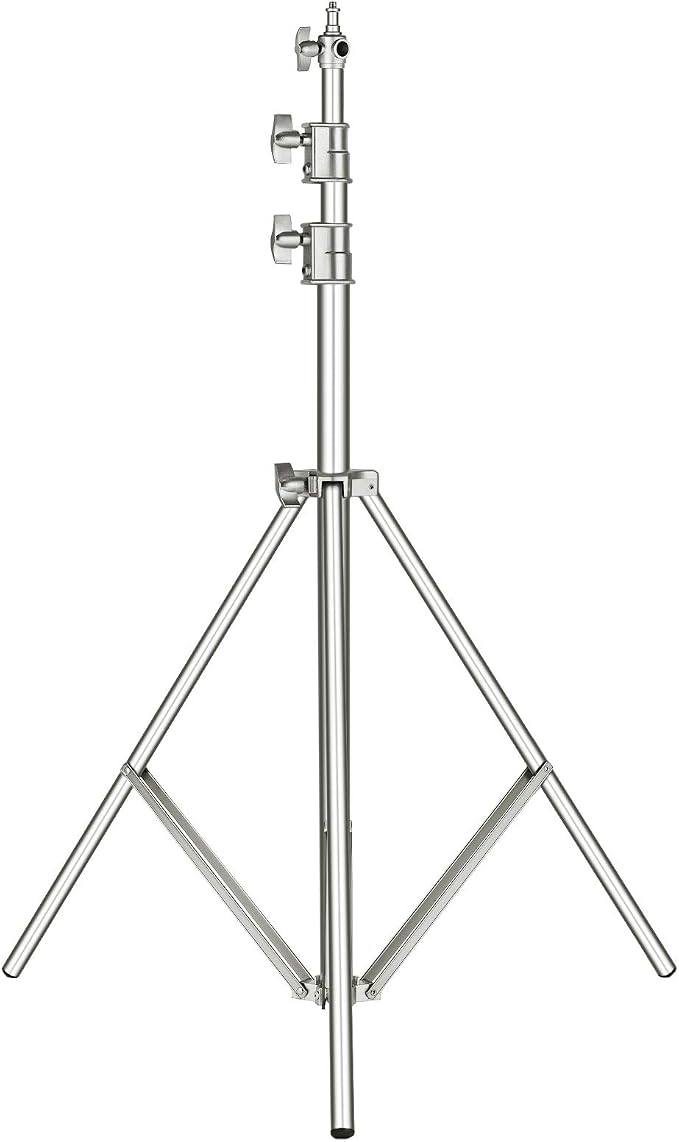 NEEWER 118"/3m Stainless Steel Light Stand, Spring Cushioned Heavy Duty by Neewer