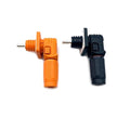 250A Battery Energy Storage Connector, 70mm² High Current Connectors IP67 Waterproof Stud Wiring Power Adapter Quick Plug Terminal Right Angle Plug and Socket (1500V Black+Orange)
