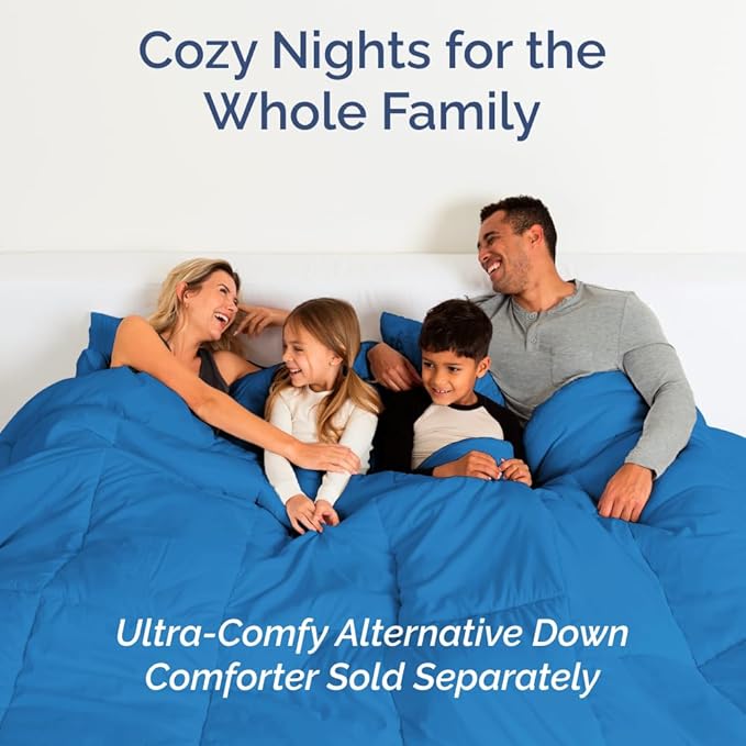 Full XL Bed Sheet Set - 4 Piece Extra Long Extended Full XL Sheets - Soft, Breathable & Cooling - Fits 8” to 16" Mattress w/ Deep Pockets - 54" x 80" - Easy-Fit, Wrinkle & Fade Resistant - Royal Blue