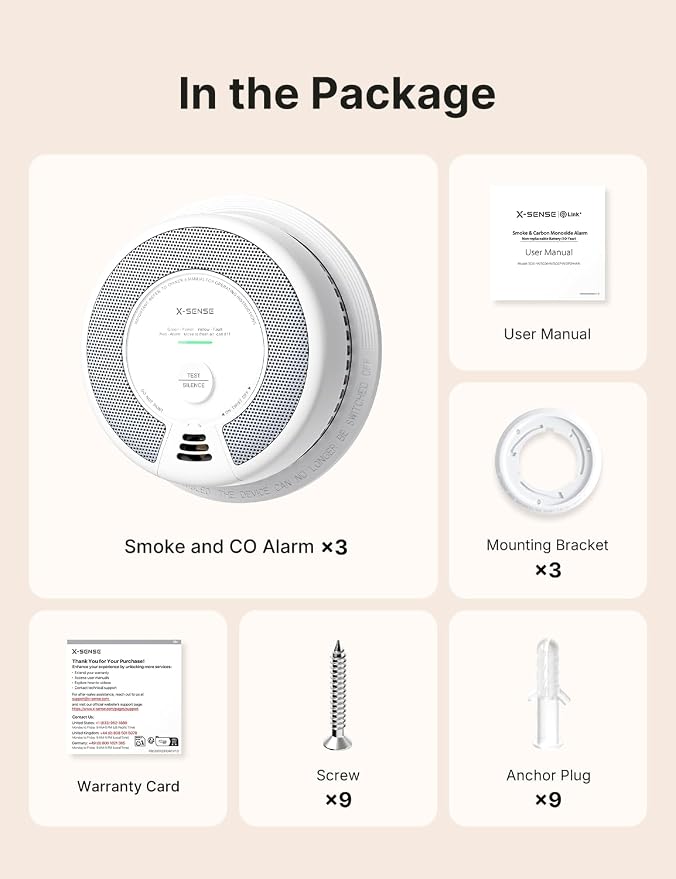 X-Sense Wireless Interconnected Combination Smoke and Carbon Monoxide Detector - Image 9
