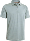 Golf Shirts for Men Dry Fit Short Sleeve Print Performance Moisture Wicking Polo Shirt