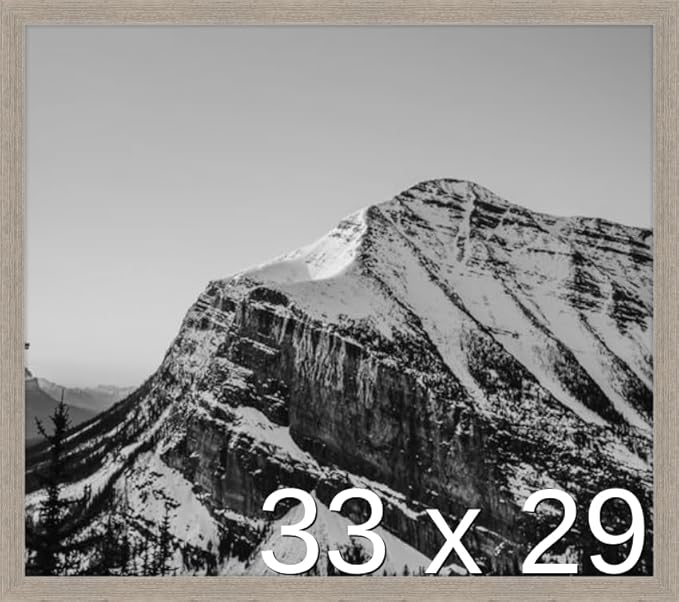 Frame It Easy 33 x 29 Rustic Gray Wood Frame (Derby)